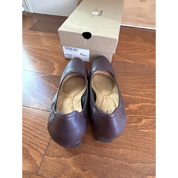 Clarks Women's Neiley Pearl Burgundy Heels Leather NEW 10 M - Picture 8 of 10